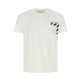 Off-White: Белая футболка  Diag