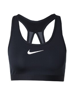 Nike: Чёрный бюстгальтер  Swoosh