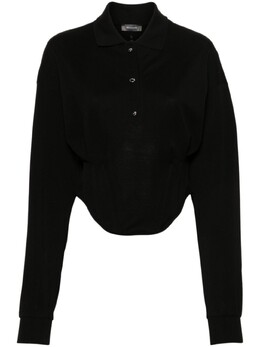 MUGLER: Рубашка с корсетом 