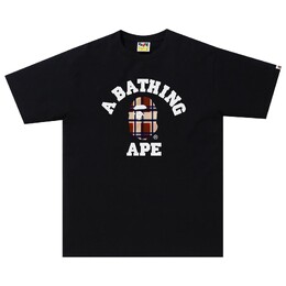 A BATHING APE: Футболка в клетку 