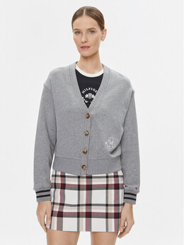 Tommy Hilfiger: Серый кардиган 