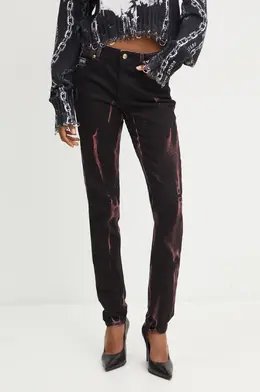 Versace Jeans Couture: Чёрные джинсы 
