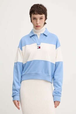 Tommy Jeans: Синяя толстовка 