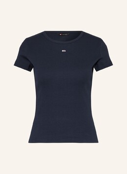 Tommy Hilfiger: Тёмная футболка  Tommy Jeans