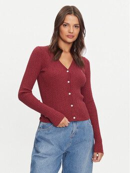 Tommy Jeans: Розовый кардиган 