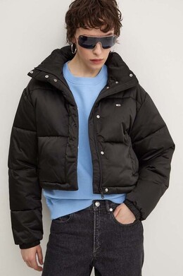 Tommy Jeans: Чёрная куртка 