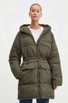 Tommy Jeans: Зелёная куртка 
