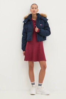 Tommy Jeans: Тёмная куртка 
