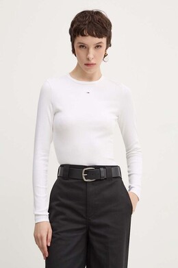 Tommy Jeans: Белый свитшот 