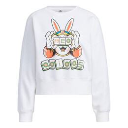 Adidas: Белый свитшот 