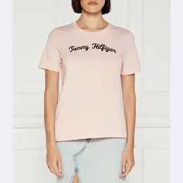 Tommy Hilfiger: Розовая футболка 