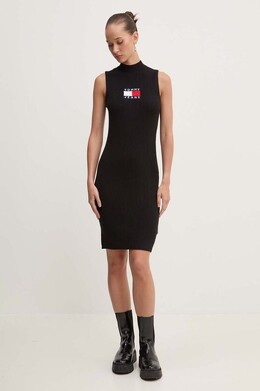 Tommy Jeans: Чёрное платье 