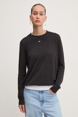 Tommy Jeans: Чёрный свитер 