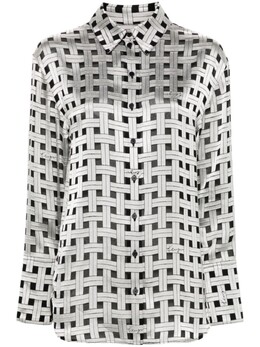 Kenzo: Атласная рубашка 
