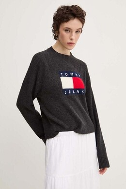 Tommy Jeans: Серый свитер 