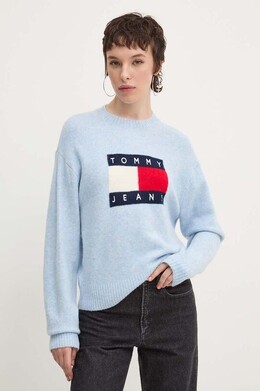 Tommy Jeans: Синий свитер 