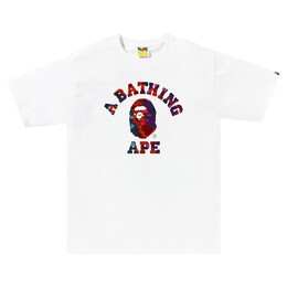 A BATHING APE: Белая футболка 