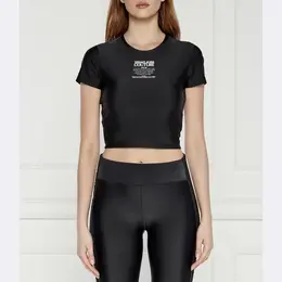 Versace: Короткая блуза 