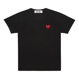 Comme Des Garçons Play: Чёрная футболка 