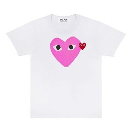 Comme Des Garçons Play: Белая футболка  Heart