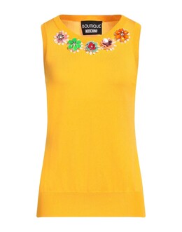 Moschino: Оранжевый свитер 