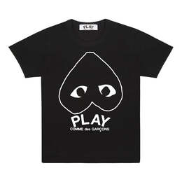 Comme Des Garçons Play: Чёрная футболка  Heart