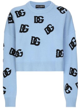 Dolce & Gabbana: Синий свитер 