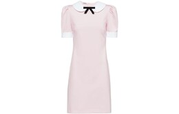 Miu Miu: Платье с коротким рукавом 