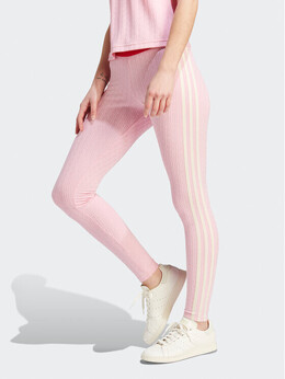 Adidas: Розовые легинсы 