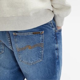 Nudie Jeans Co: Синие джинсы  Gritty Jackson