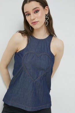 LOVE MOSCHINO: Хлопковая блуза 
