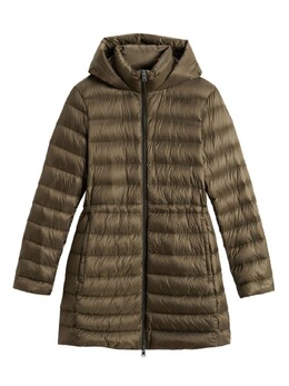 Woolrich: Зелёный пуховик 