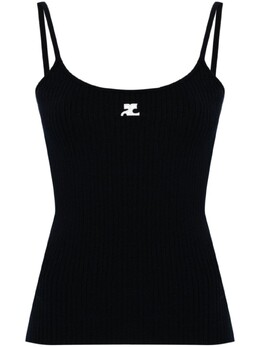 Courreges: Синий топ 