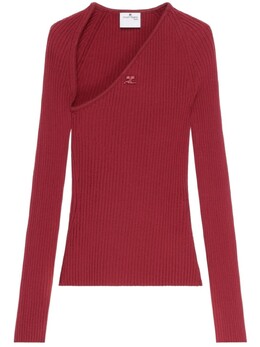 Courreges: Красный топ 