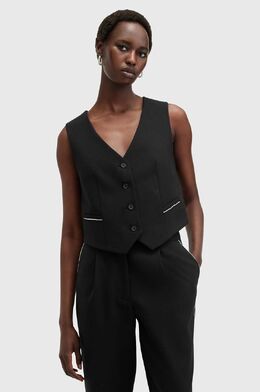 Allsaints: Чёрный жилет 