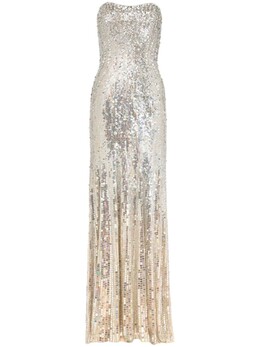 Jenny Packham: Серебристое платье 