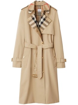 Burberry: Плащ с воротником 