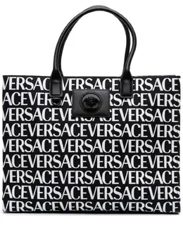 Versace Pre-Owned: Сумка-шоппер с принтом 