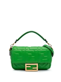 Fendi Pre-Owned: Зелёная сумка 
