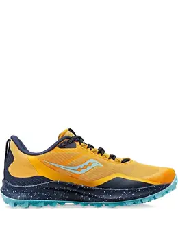 Saucony: Жёлтые кроссовки  Peregrine