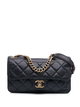 CHANEL Pre-Owned: Голубая сумка 