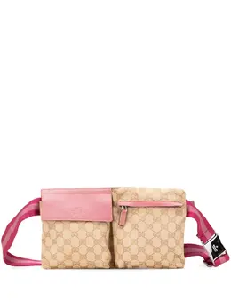 Gucci Pre-Owned: Коричневая поясная сумка 