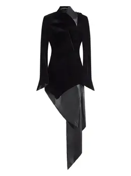 Mugler: Бархатное платье 