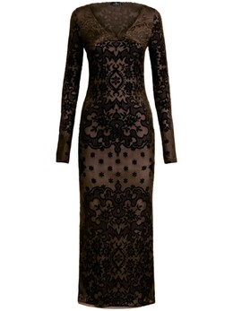 Etro: Бархатное платье 