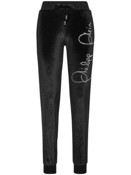 Philipp Plein: Брюки  Signature со стразами