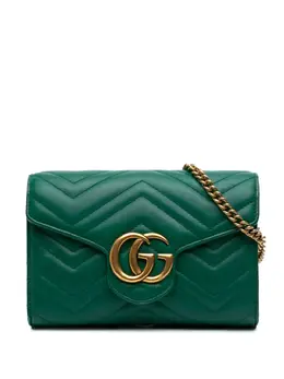 Gucci Pre-Owned: Зелёный кошелёк 