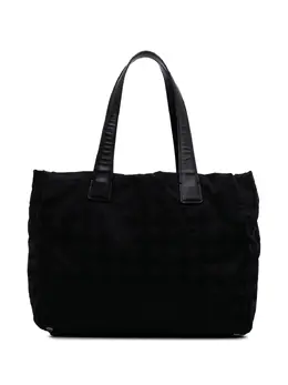 CHANEL Pre-Owned: Чёрная сумка-шоппер 