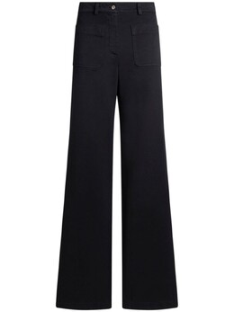 Etro: Синие брюки 