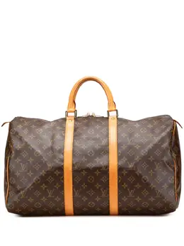 Louis Vuitton Pre-Owned: Коричневая дорожная сумка 
