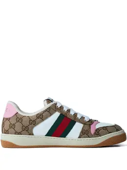 Gucci: Коричневые кроссовки  Screener